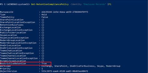 ct zn ar. . Get retention policy applied to mailbox powershell